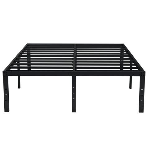 king size metal bed frame no box spring|king size bed frames assembled.